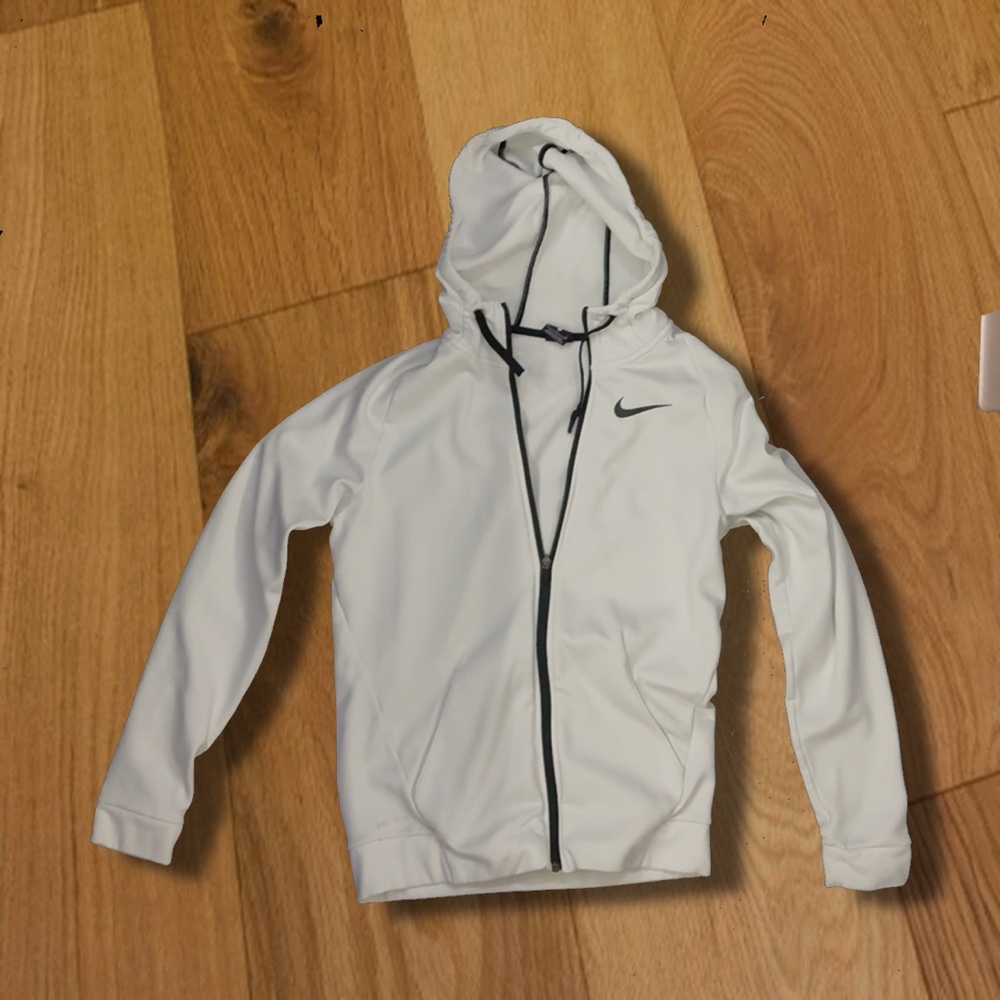 Nike white tech hoodie